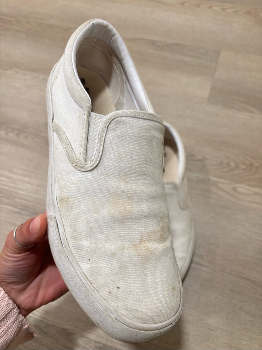 Slip-On Canvas Shoes in -White loafers flats
